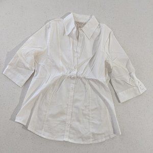 White Dress Shirt - Maternity